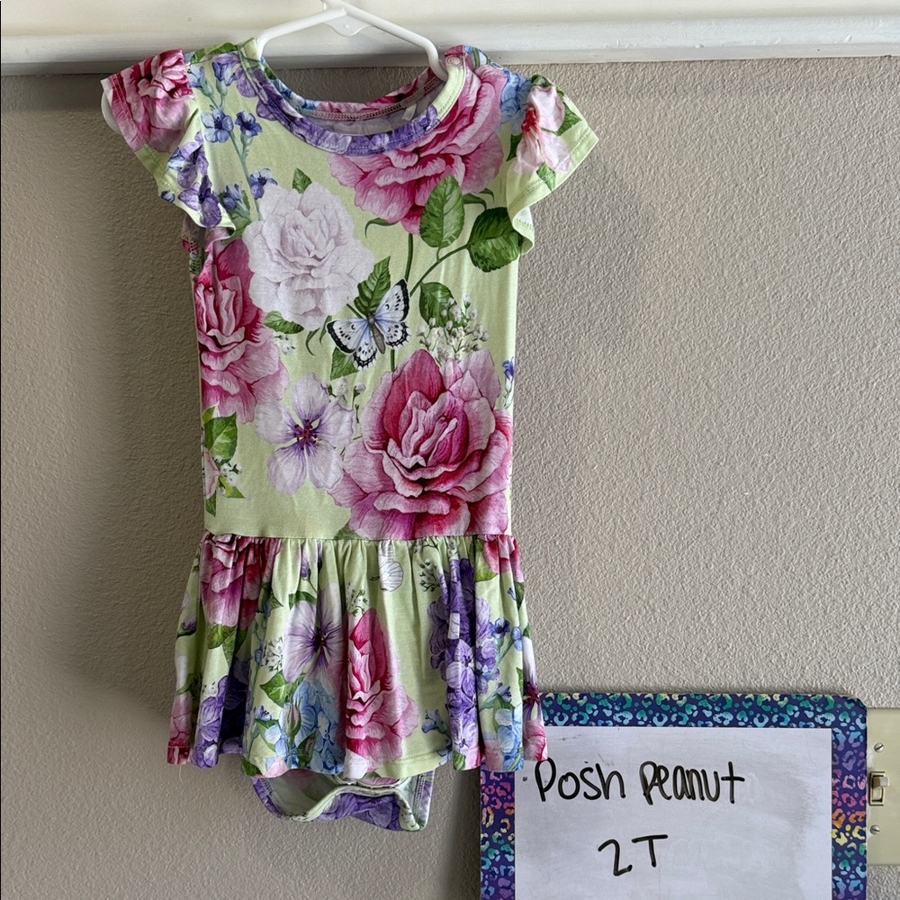 Posh Peanut Pink and Purple Floral Dress